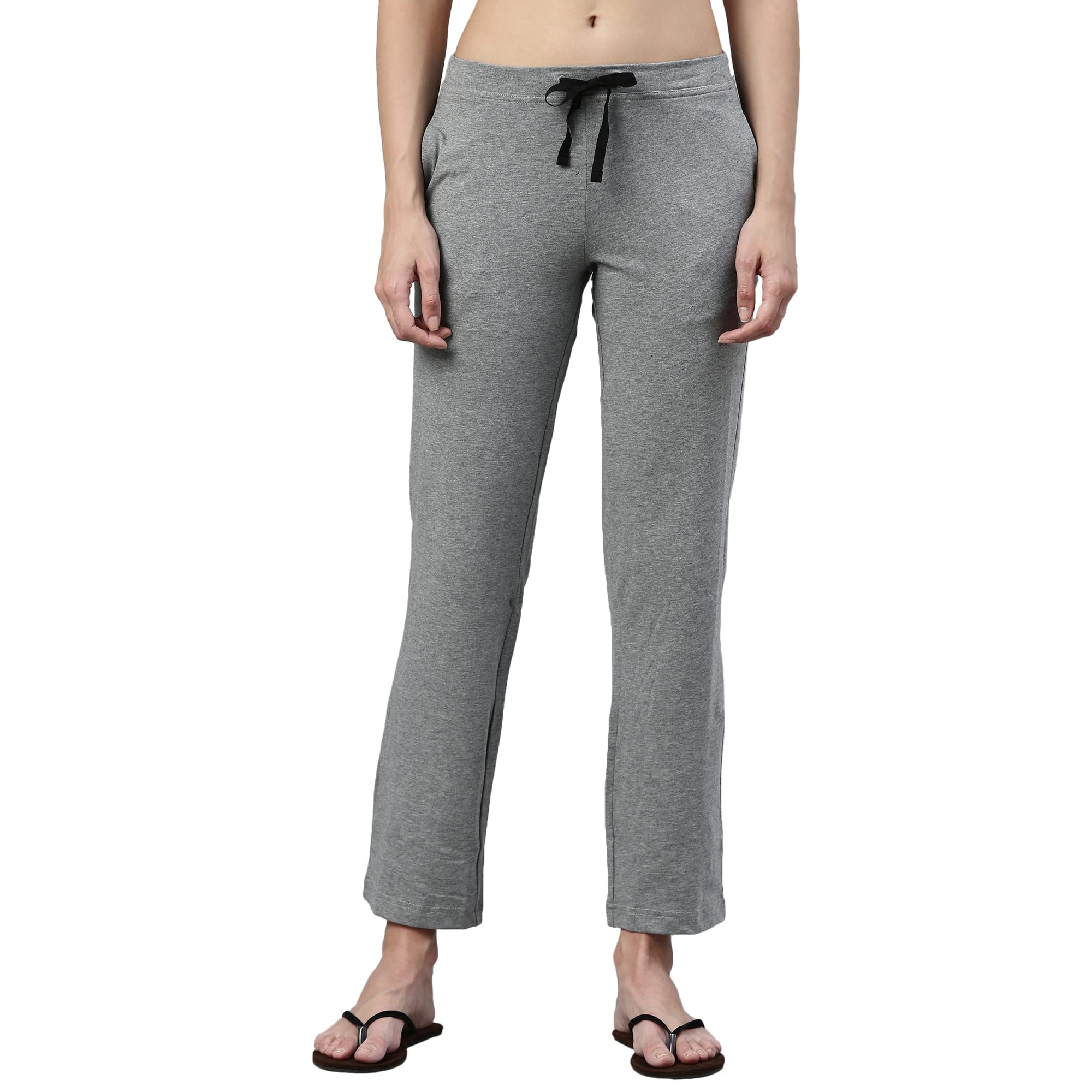 Enamor Essentials E014 Womens Slim Fit Stretch Cotton Lounge Pants