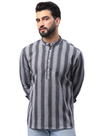 Jompers Mens Woven Design Cotton Short Kurta