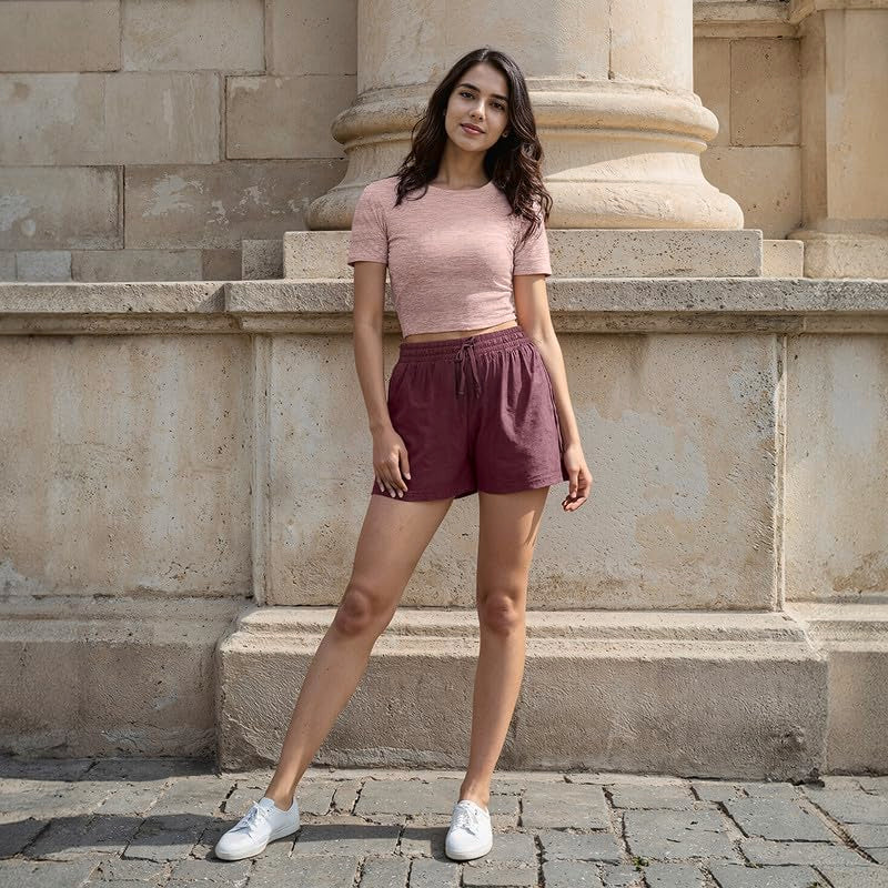 BlissClub AirMeltTM Shorts | Weightless Fabric | Elasticated Waistband | Drawcord | Flattering fit | Cool-to-Touch Fabrics