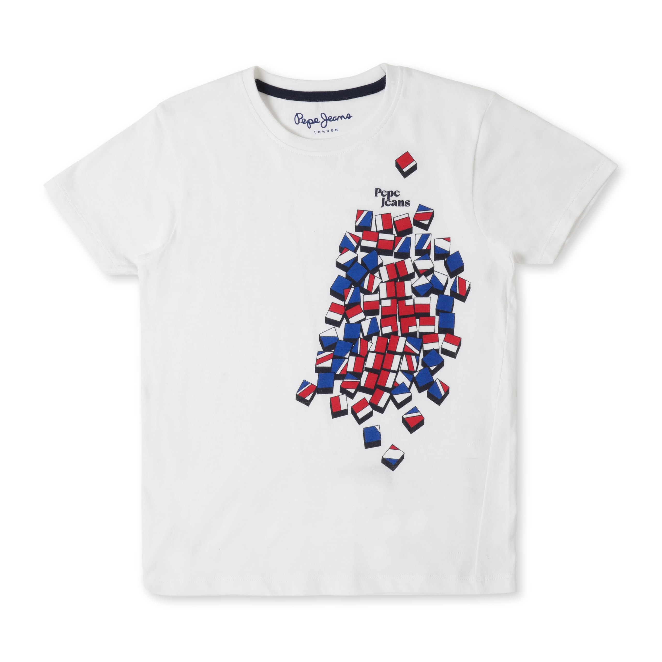 Pepe Jeans BoyS Regular Fit T-Shirt (Pb5036178004_White