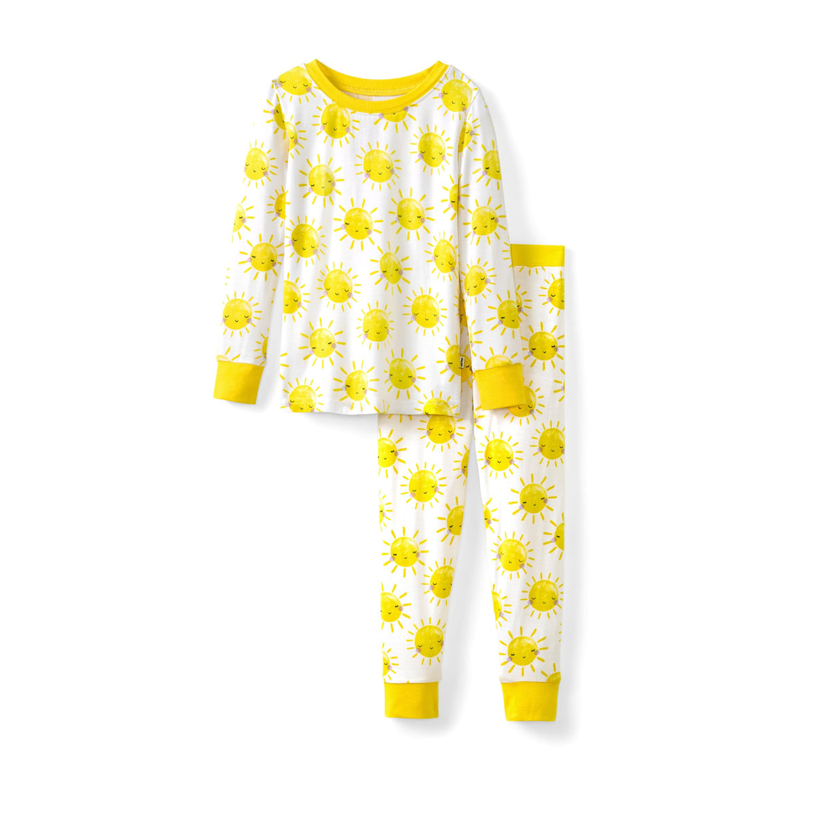 Little Sleepies TwoPiece Pajama Set for Boys and Girls, Snug Fit Sleepwear, Matching Family Pajamas, Viscose from Bamboo, Sunsh 4