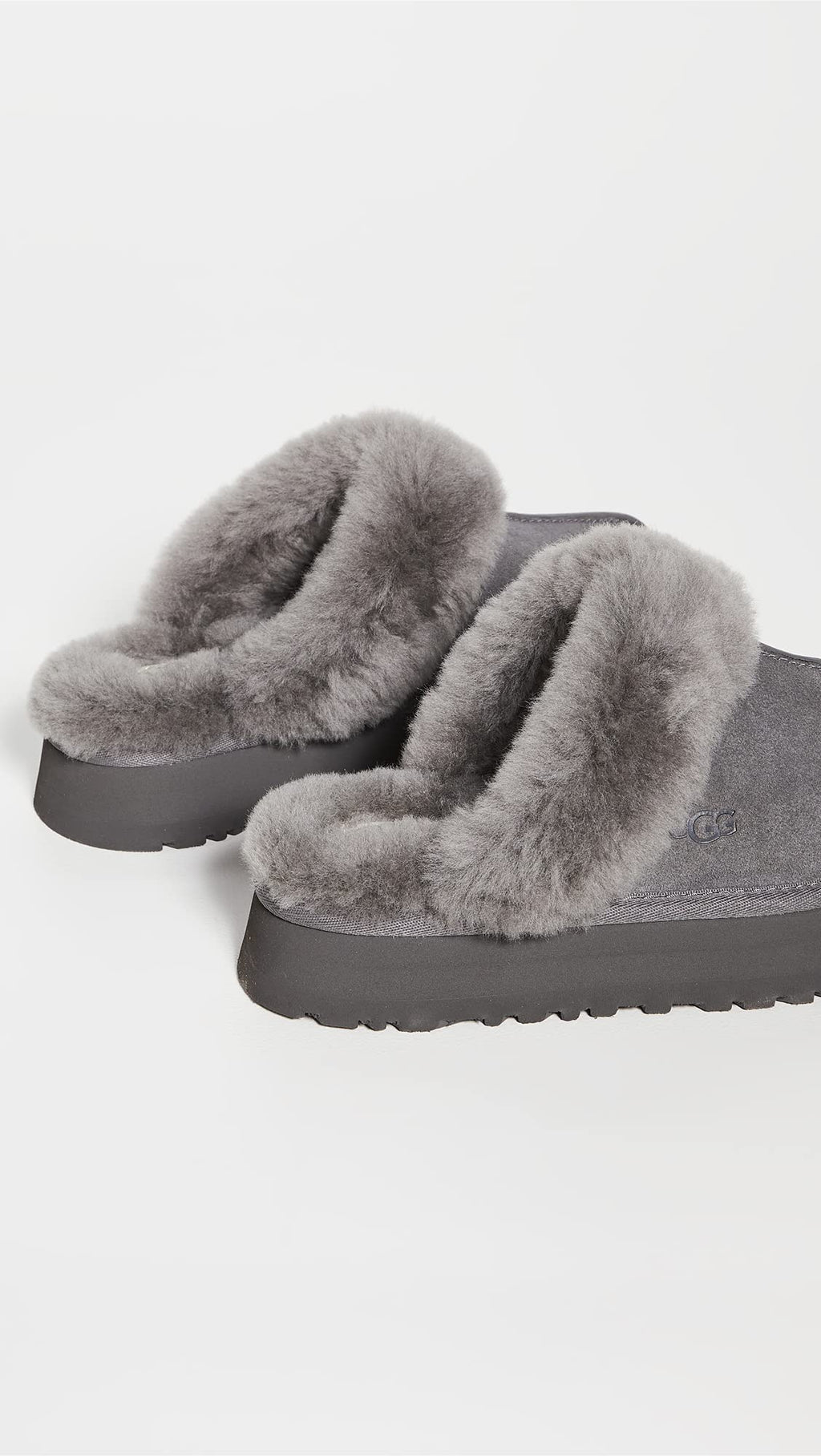 UGG Women's Disquette Slipper, Charcoal, 9