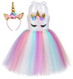 Tutu Dreams Unicorn Dress Girls Dress Up Clothes for Play Rainbow Pink Tutu Birthday Outfit Easter Gifts Party Favors Decoration