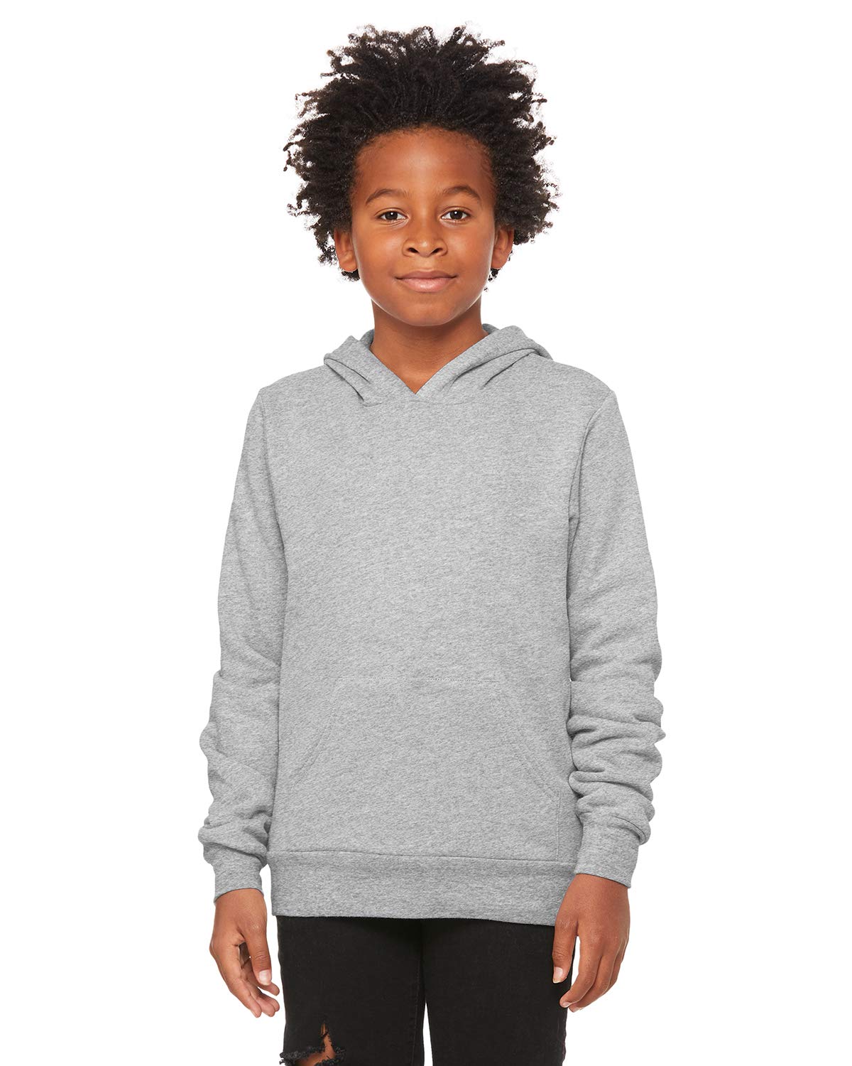 Youth Sponge Fleece Pullover Hooded Sweatshirt - BLAcK - S(D0102H7W3RJ)