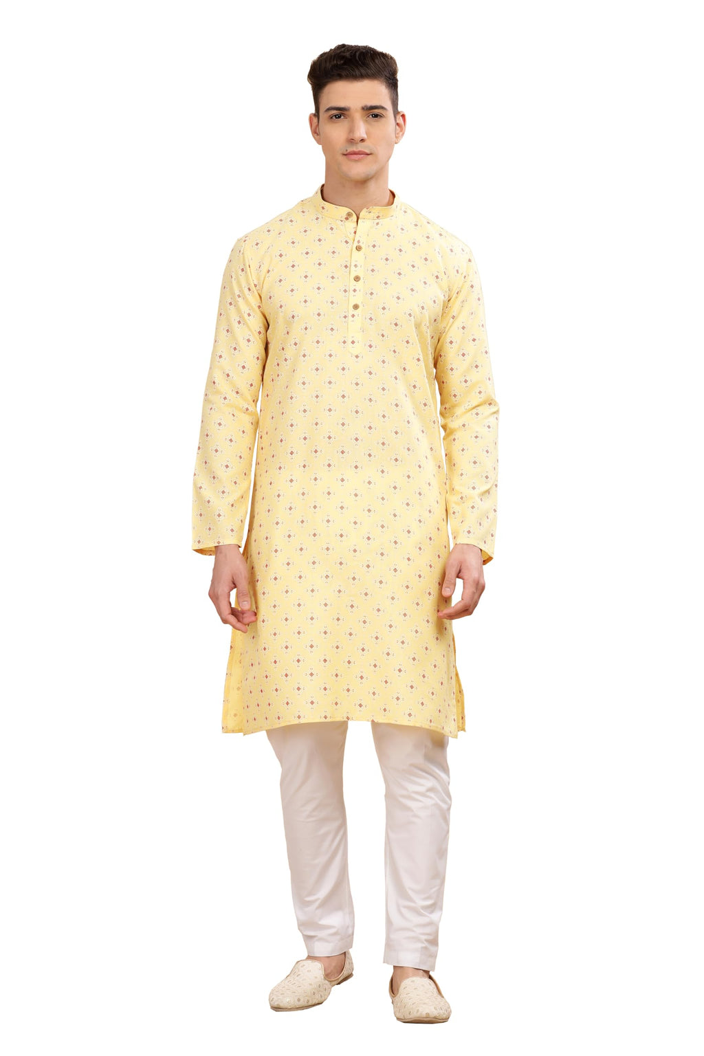 Be Active MenS Traditional Printed Full Sleeves Kurta || Cotton Kurta For Men || Men Kurta For Wedding || Kurta For Men (C-Rf00