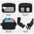 YINHEXI Belt Bag, Crossbody Bags for Women - Soft Nylon Waist Packs for Women, Adjustable Strap 30''-45'', Versatile Fanny Pack