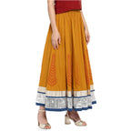 Varanga Mustard Flared Skirt KFF-VAR218710