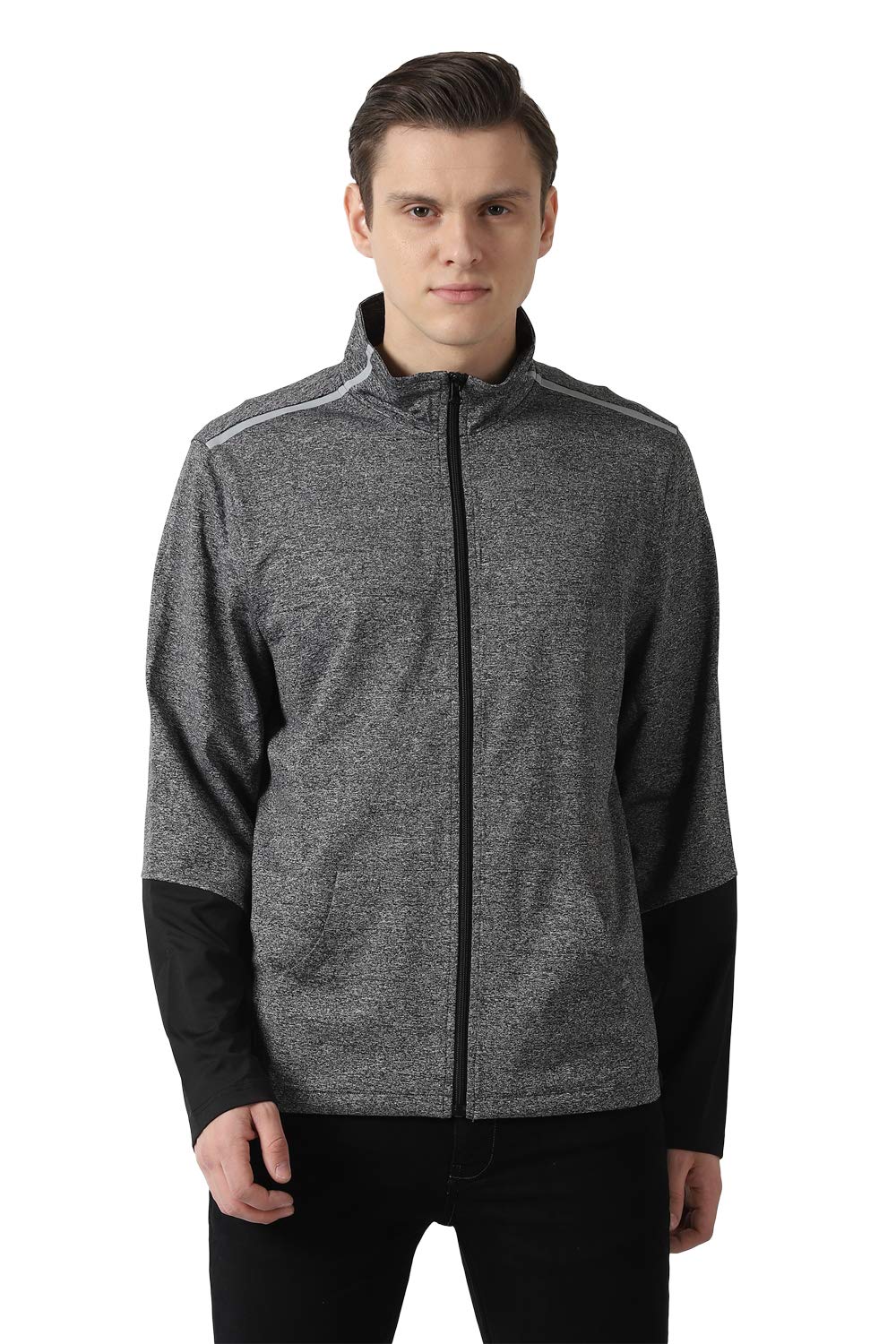Louis Philippe MenS Jacket (Lystcrgpr26113_Grey_Xxl)