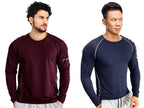 Noble Monk MenS Regular Fit T Shirt (Combo Pack Of 2) |Full Sleeves |Round Neck |Casual Tshirt For Men