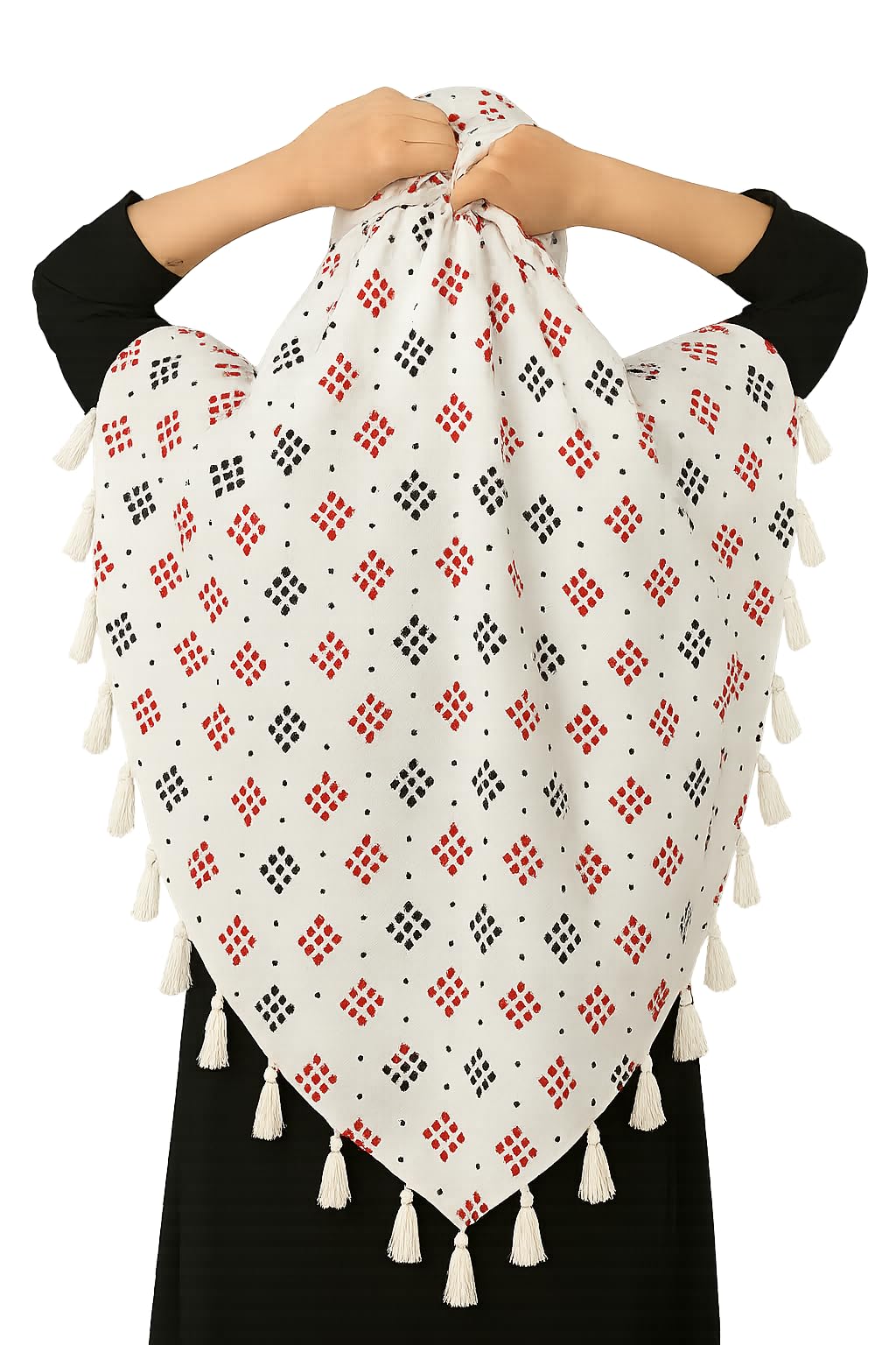 Weavers Villa Womens Cotton Floral Printed Face Cover Scarf | UV Protection, Breathable Fabric | Reusable Hijab Style Shield fo