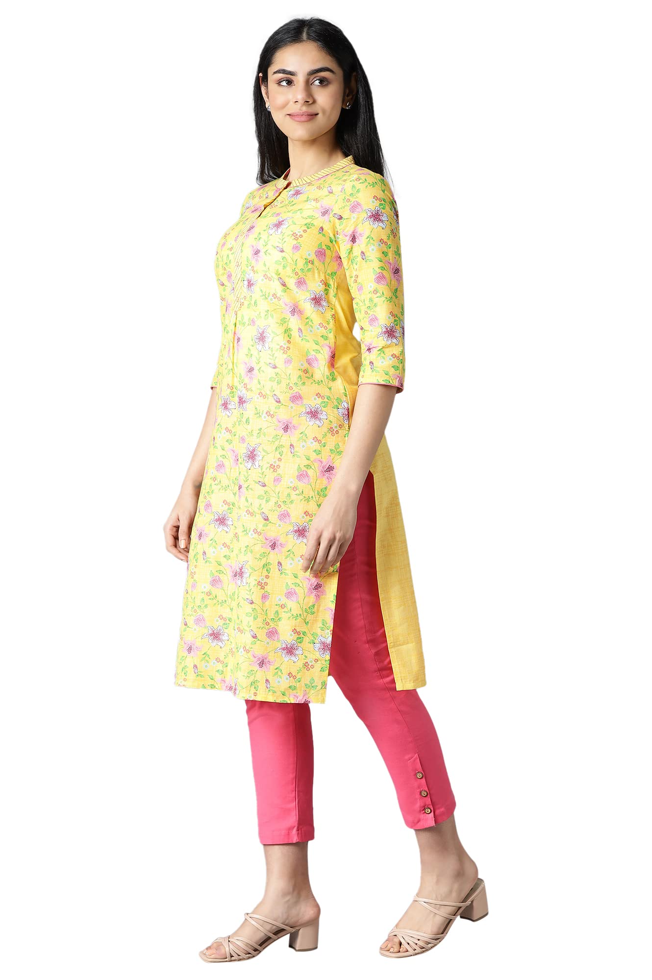 Aurelia Women'S Cotton Printed Regular Kurta