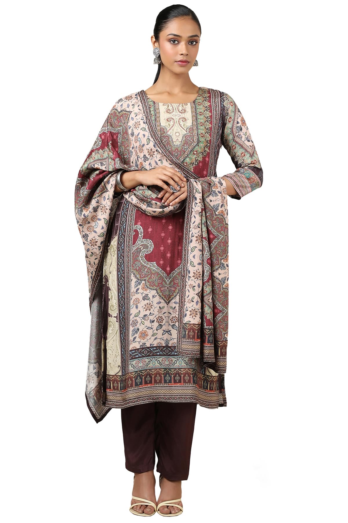 Soch Women Muslin Ethnic Chudidar Set with Cutdana