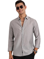 Thomas Scott Slim Fit | Long Sleeve | French Placket | 100% Cotton | Solid Colors | Shirts for Mens Grey