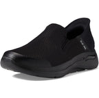 Skechers Men's Gowalk Arch Fit Slip-Ins-Athletic Slip-On Casual Walking Shoes with Air-Cooled Foam Sneaker, Black, 10.5