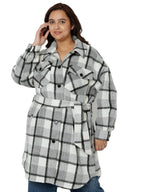 Vero Moda Curve Regular Fit Coat(116221801_Light Grey Melange_42)