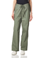 Dickies womens Signature Unisex Drawstring Medical Scrubs Pants, Olive, Large US