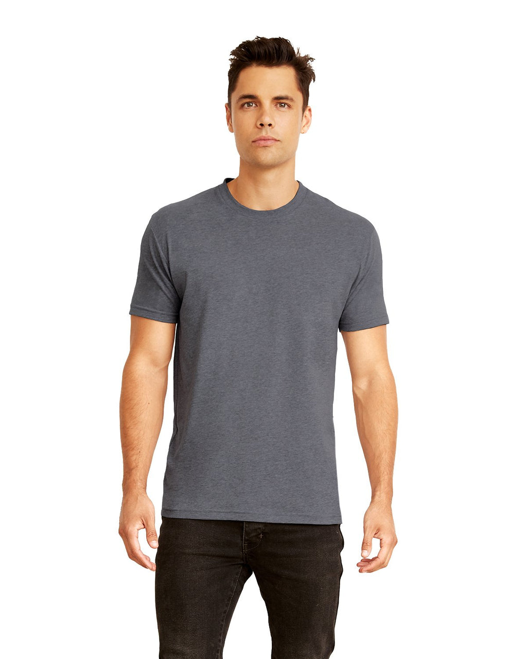 Next Level Men's Sueded Crew XS HEATHER METAL