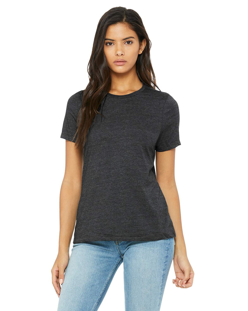 Bella + Canvas Ladies' Relaxed Jersey Short-Sleeve T-Shirt 3XL DRK GREY HEATHER