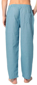 Andrew Scott Men's 2 Pack Super Soft Woven Pajama & Sleep Long Lounge PJ Pants (2 Pack- Blues, Medium)