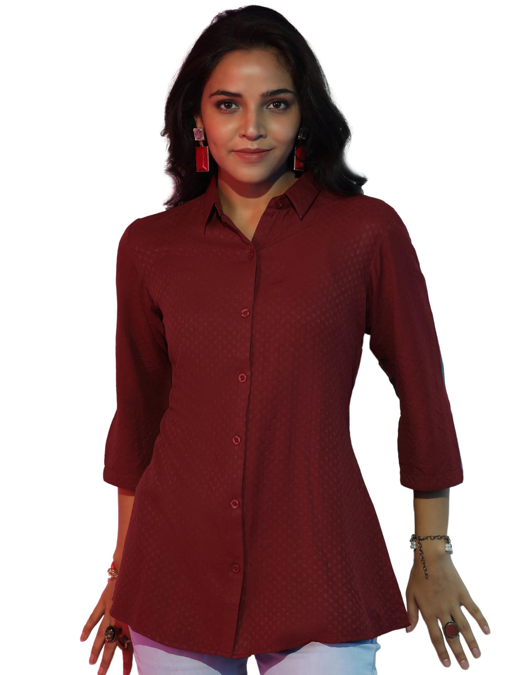 Libas Womens Self Design Viscose Straight Kurti For Women