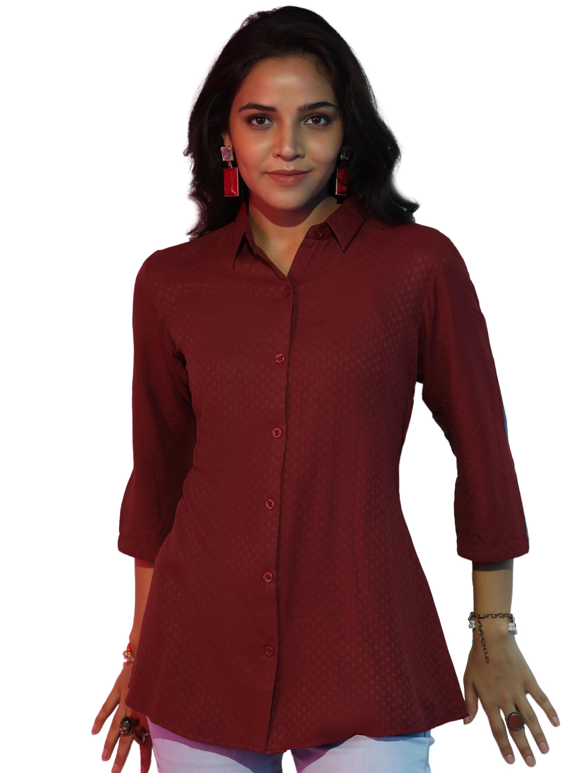 Libas Womens Self Design Viscose Straight Kurti For Women
