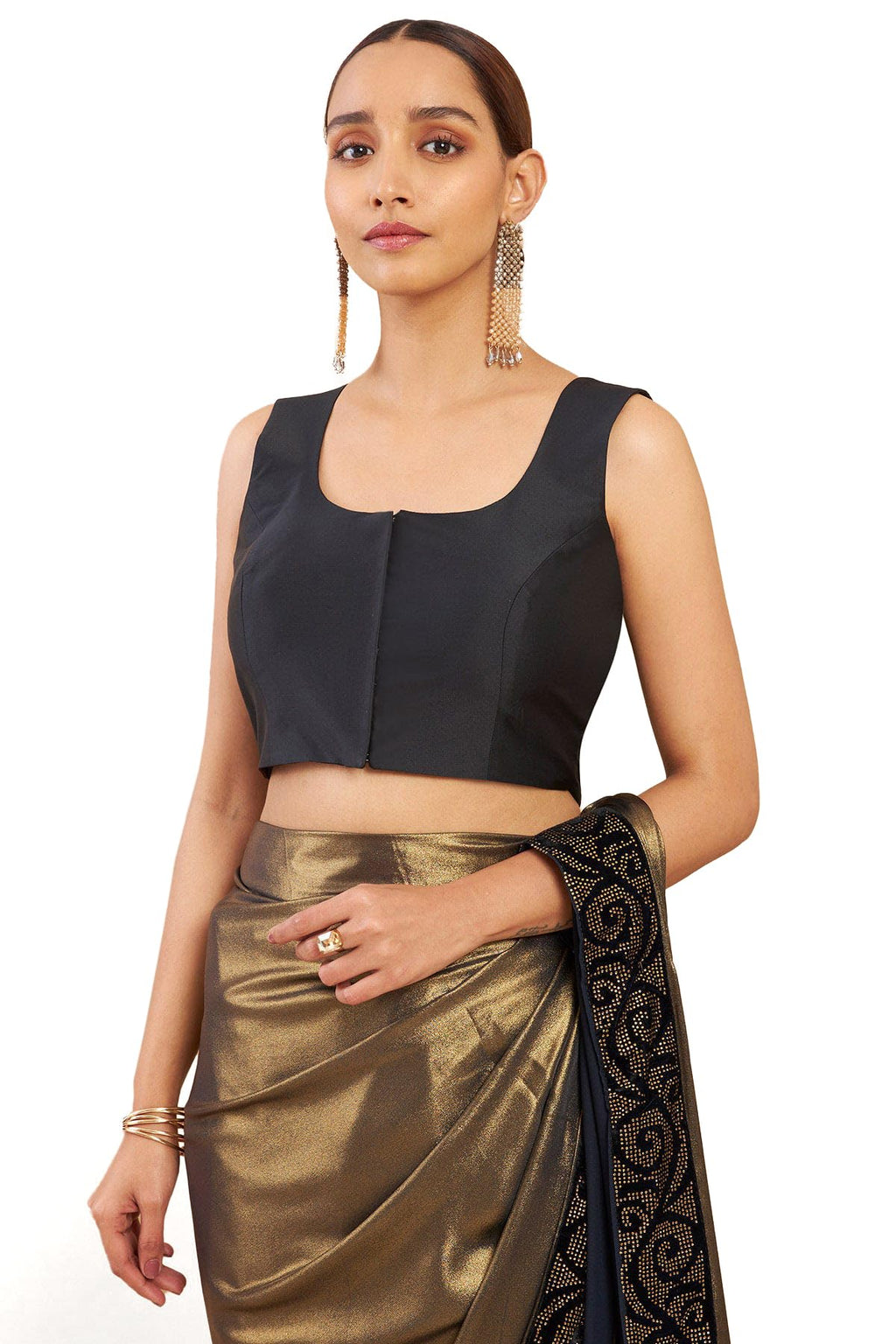 Soch Women Taffeta Sleeveless Regular Fit Blouse