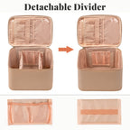 OCHEAL Makeup Bag,Large Travel Makeup Bag Organizer Cosmetic Bags for Women Washable Make Up Bag Makeup Organizer Case with Divi
