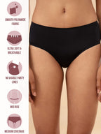 Nykd (Nyp209 Seamless Hipster Panty Underwear For Women | Full Coverage With No Visible Panty Line & Smooth No-Marks Waistband |
