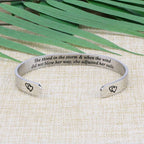 JoycuFF Inspirational Gifts for Women Encouragement Bracelets Birthday Gift Ideas Uplifting Message Engraved Personalized Stainl