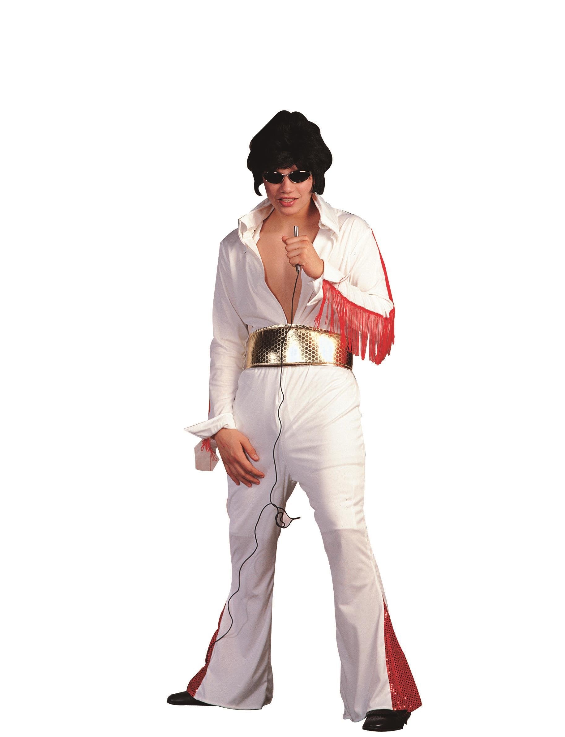 Men's 50's Rock Star- White L.