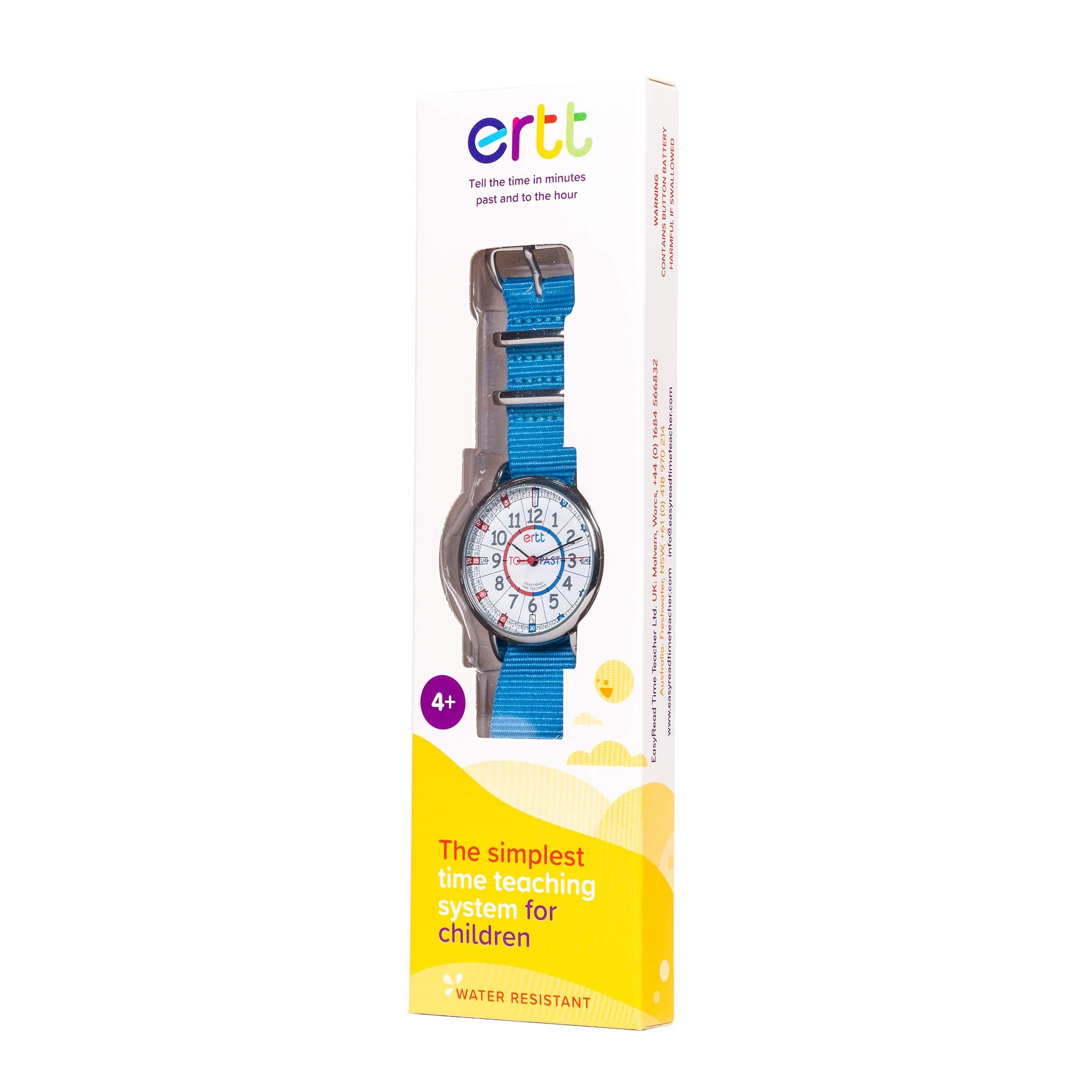 ertt EasyRead Time Teacher Kids Analog Watch - Girls & Boys Teaching Watch - Tell The Time Childrens Watch - 3 Step Time Teacher