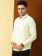 Thomas Scott Mens Slim Fit Casual Shirt Olive