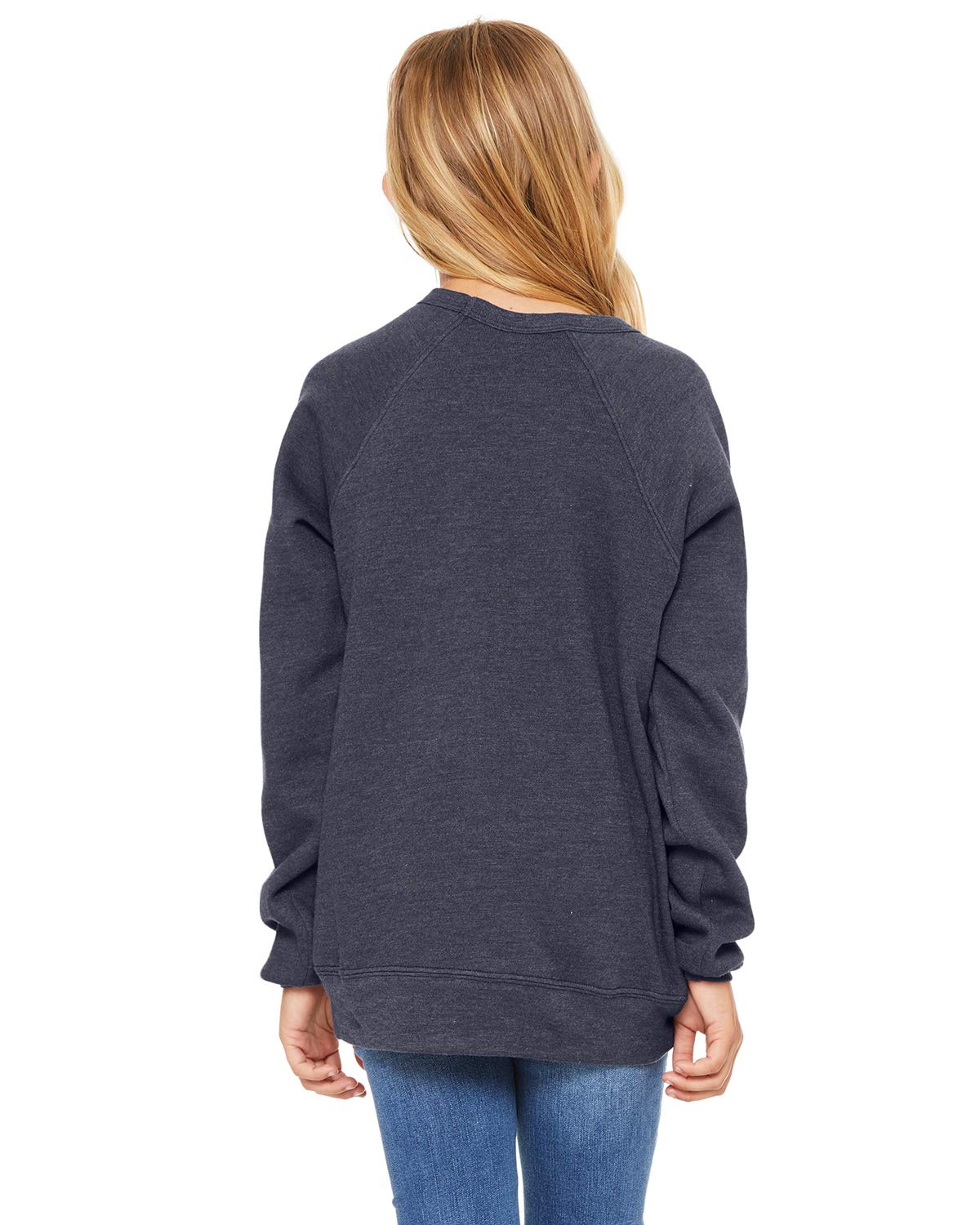 Youth Sponge Fleece Raglan Sweatshirt - BLAcK - S(D0102H7KASP)