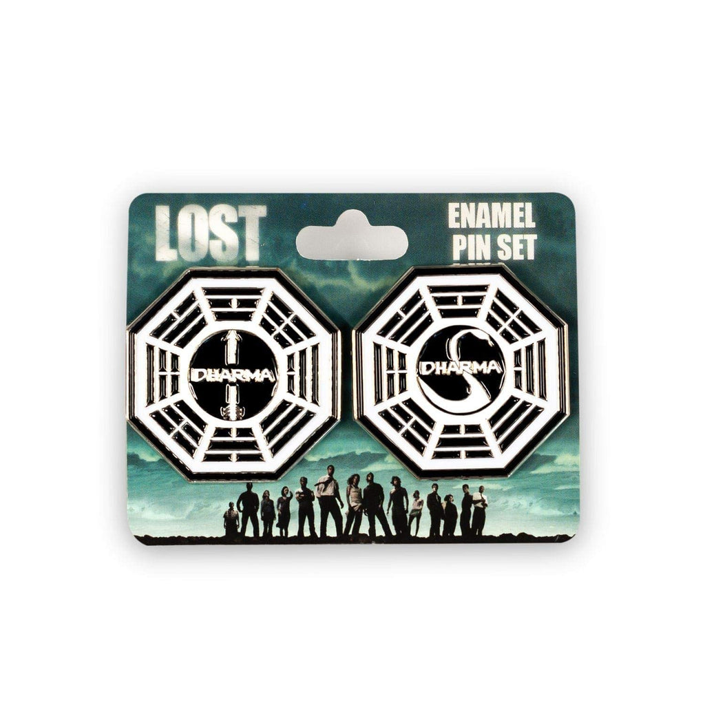 Surreal Entertainment Lost Dharma Collectibles| Lost Dharma Initiative Station Enamel Collector Pin Set