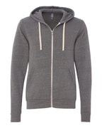 Unisex Triblend Sponge Fleece Full-Zip Hoodie - cHAR BLK TRIBLND - XS(D0102H78E02)