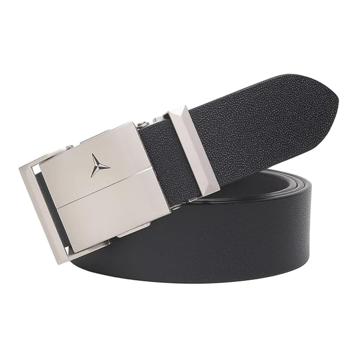 Usl MenS Formal/Casual Black/Browngenuine Leather AutoLock Adjustable Belt (42, Black) 42