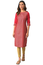 Aurelia Womens Polyester Geometric Regular Shirt (23AUA13681-506068_Deep Red