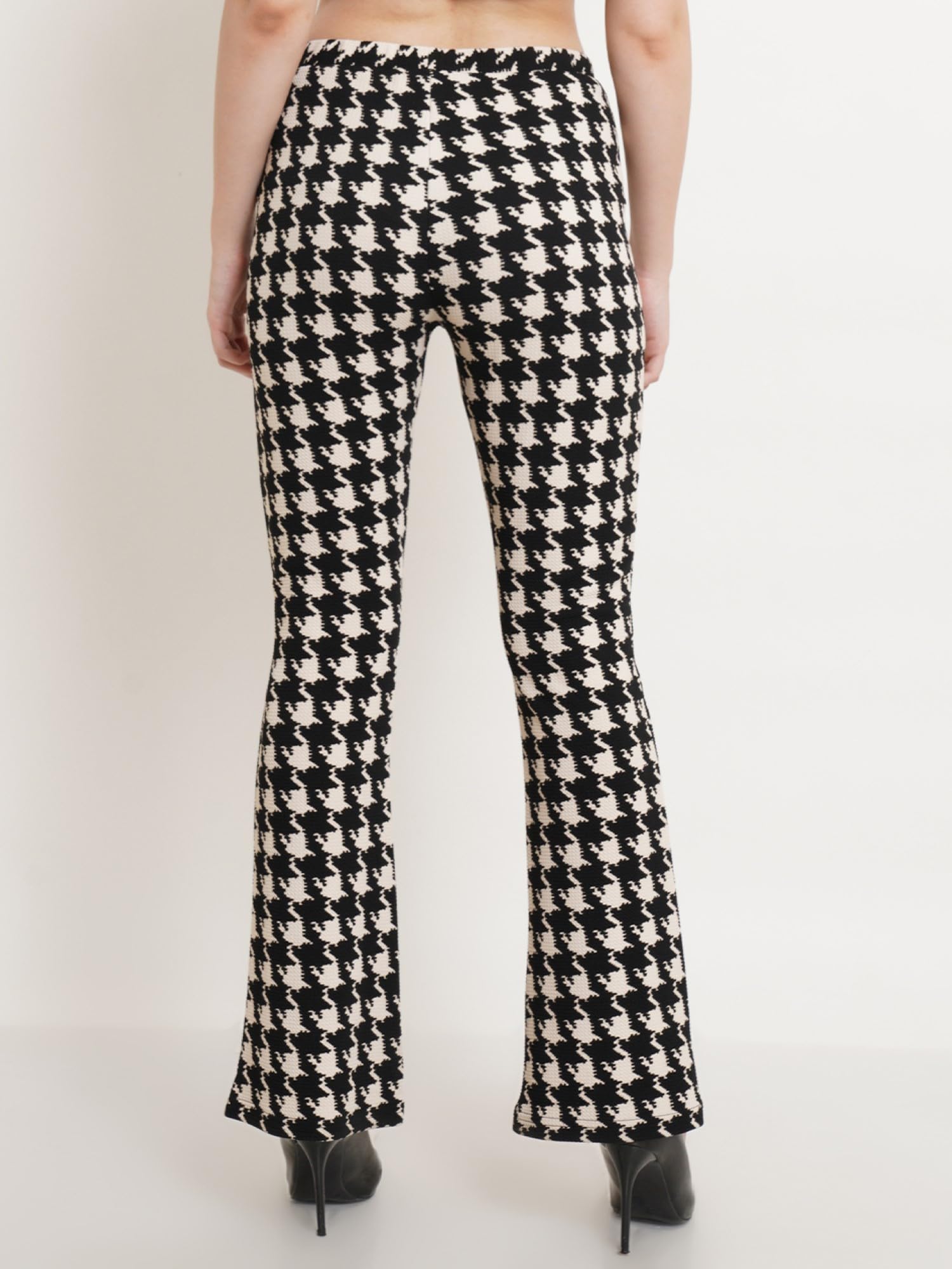 POPWINGS Casual Multi Colour Floral Print Bootcut Trouser for Women || Pull On Trouser for Women || Latest Stylish Western Regul
