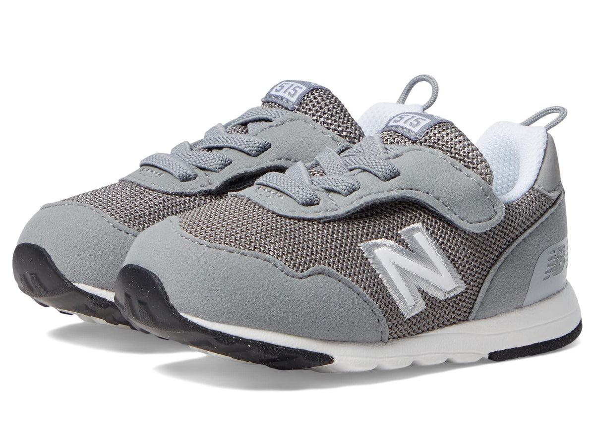 New Balance UnisexBaby 515 V1 NewB Hook & Loop, Slate Grey/White, 9 Toddler 9