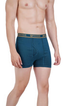PRAKASAM COTTON -Marlow Mens 100% Pure Combed Cotton Outer Elastic Plain Trunks (Pack of 2)