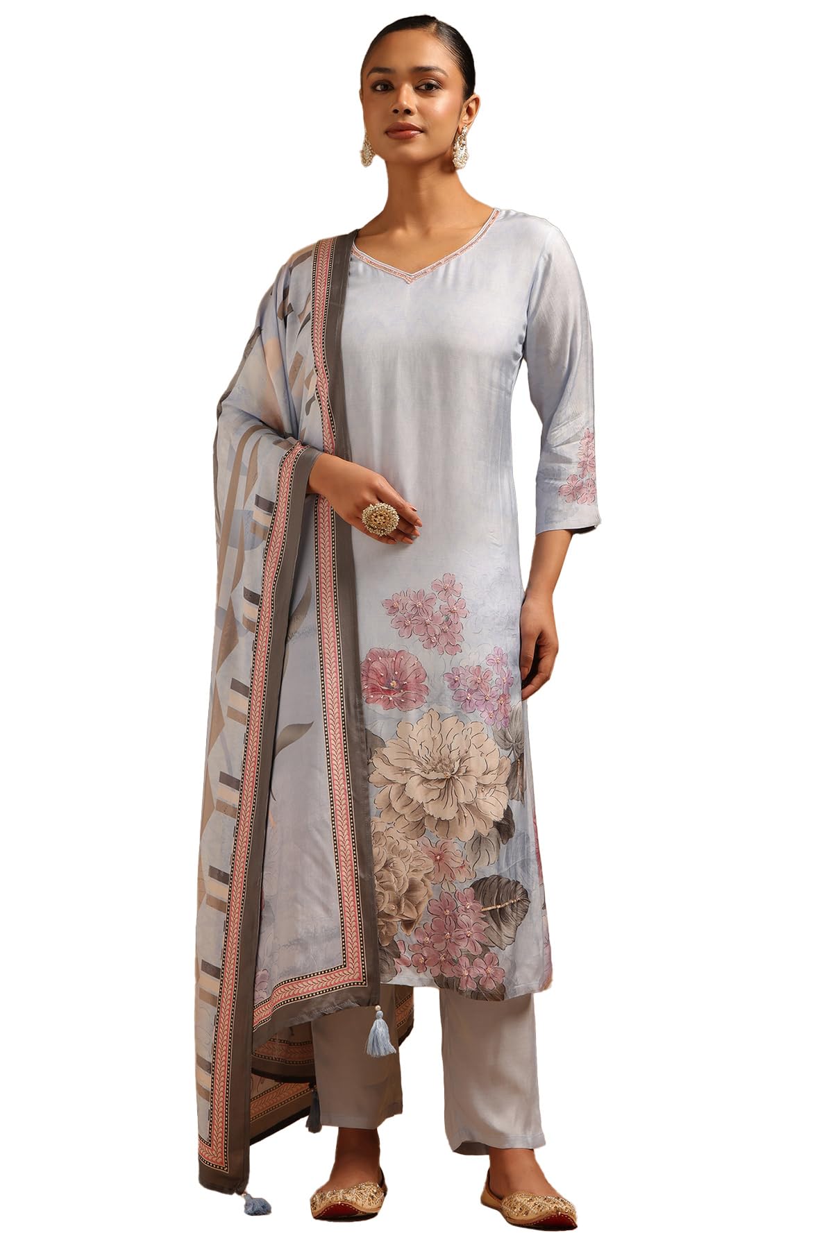 Soch Women Muslin Sequins Salwar Suit Set
