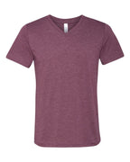Unisex Triblend V-Neck T-Shirt - BLUE TRIBLEND - S(D0102H7WX36)