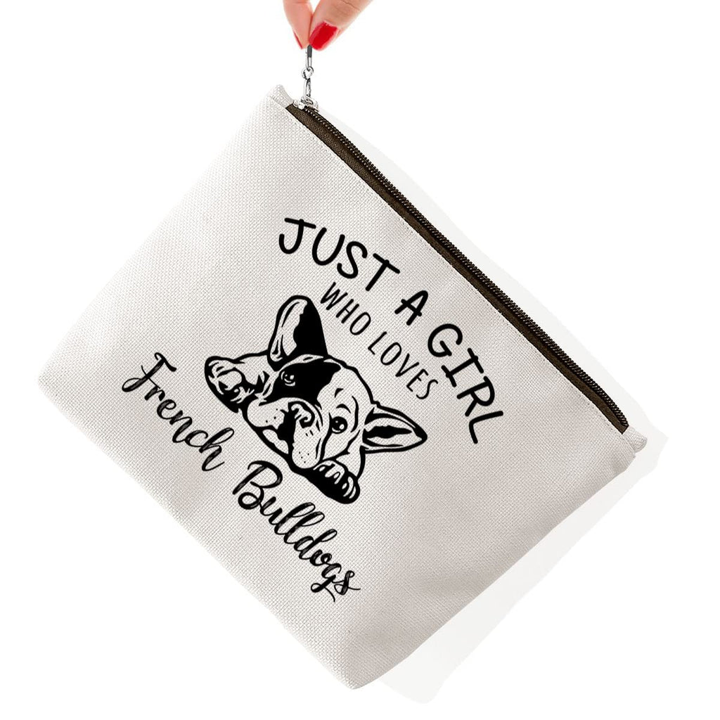 BiuNiuring French Bulldog Gifts for Women, French Bulldog Gifts for French Bulldog lovers, Bulldog Pet Makeup Bag, Who Loves Fre
