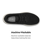 Allbirds Mens Wool Runners Everyday Sneakers, Machine Washable Shoe Made with Natural Materials - True Black (Cream Sole) - 9 Me