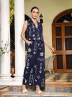 Stylum Women'S Geomatric Printed Rayon Slub Short Kurti (Csblueplay_Blue)