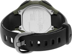 Timex Men's IRONMAN Classic 30 38mm Resin Strap Watch - Green Case Black Top Ring with Black Resin Strap