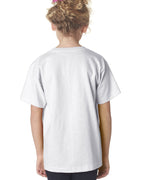 Youth 61 oz 100 % cotton T-Shirt - WHITE - XS(D0102H7MHLT)