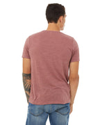 Unisex Poly-cotton Short-Sleeve T-Shirt - BERRY - S(D0102H7W0KT)