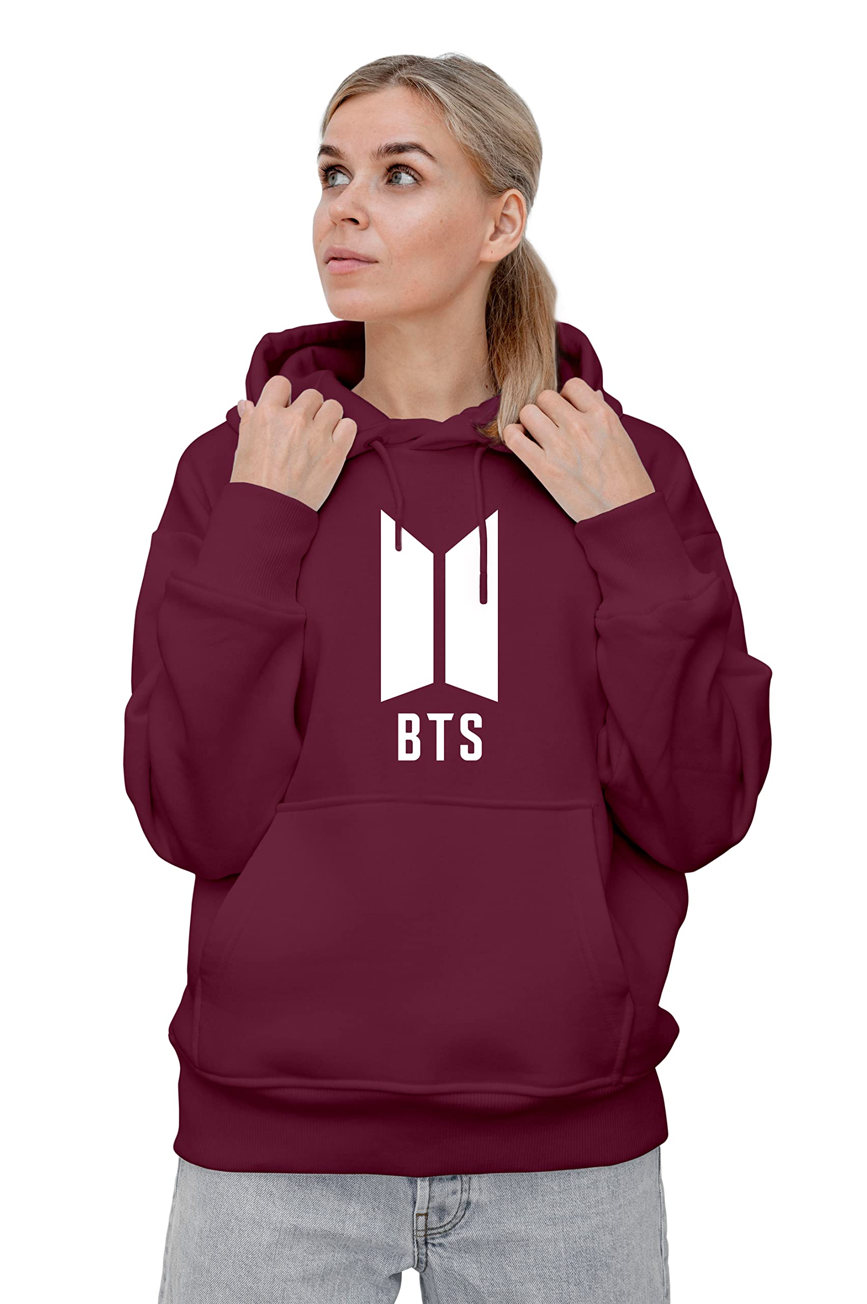 Kyda Kids Women Cotton Hooded Neck Hoodies - Sweatshirt With Hoodies Full Sleeves Women Winter Wear, Long Sleeve Sweatshirts For