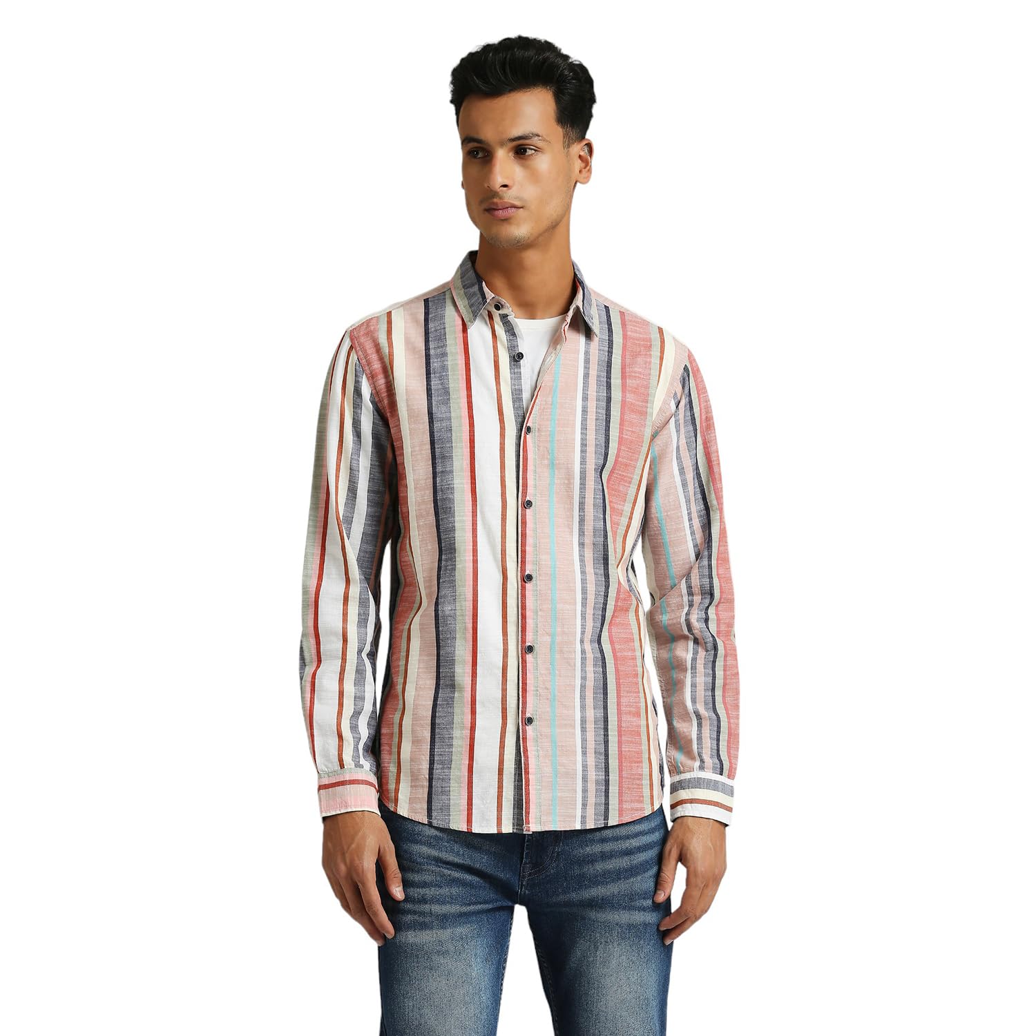 Amron Y/D Slub Dobby Stripe Shirt